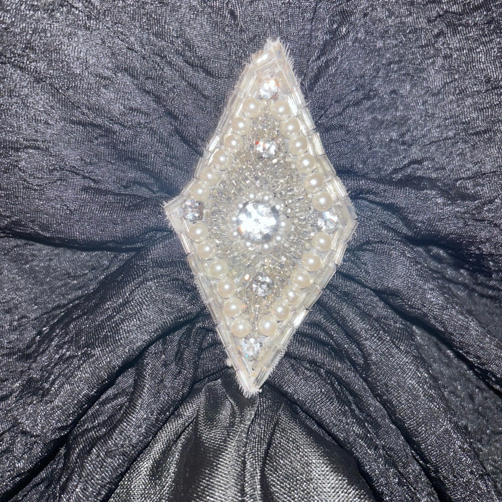 Vintage 80s Formal Black Dress - Picture 5 of 11
